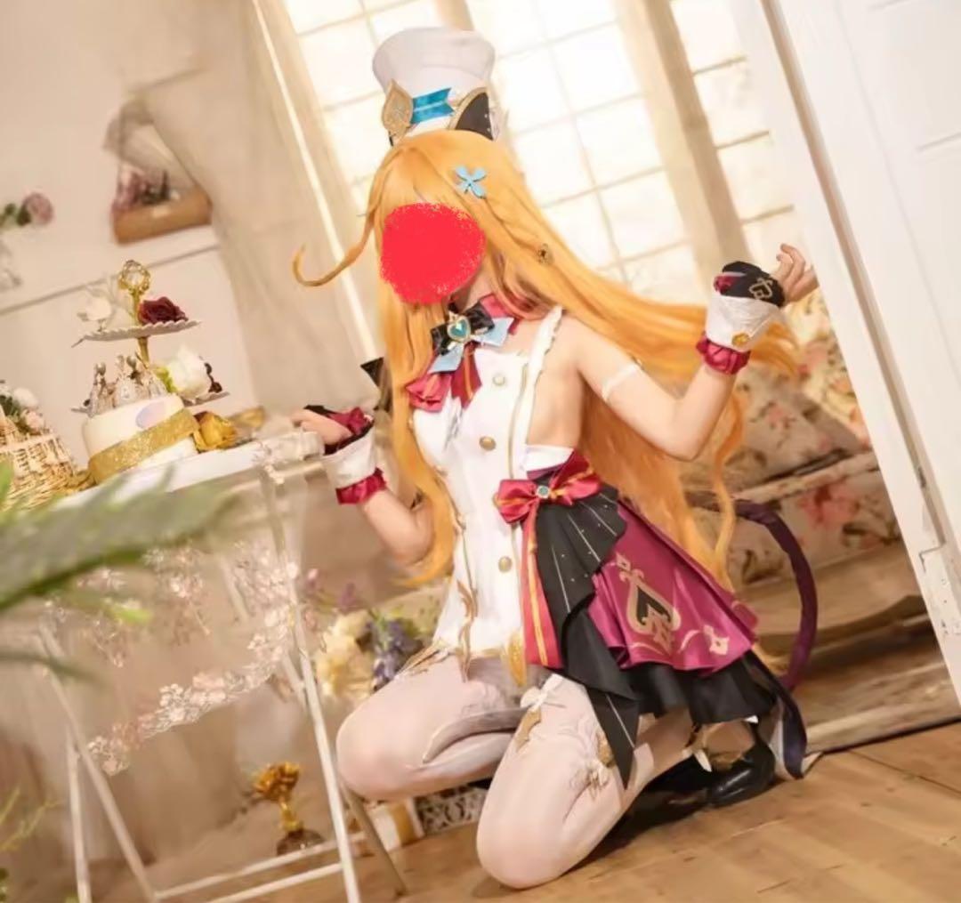 エスコフィエ コスプレ 原神 Sサイズ 靴 ウィッグ 小道具 フルセット