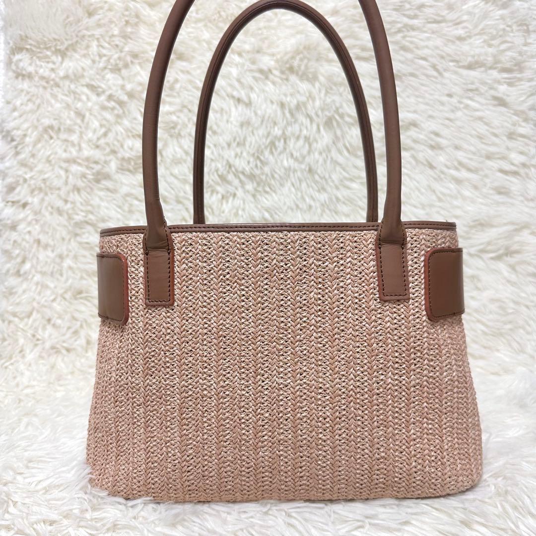 美品】傳濱野 デンハマノ かごバック ナチュレバスケッティ トート