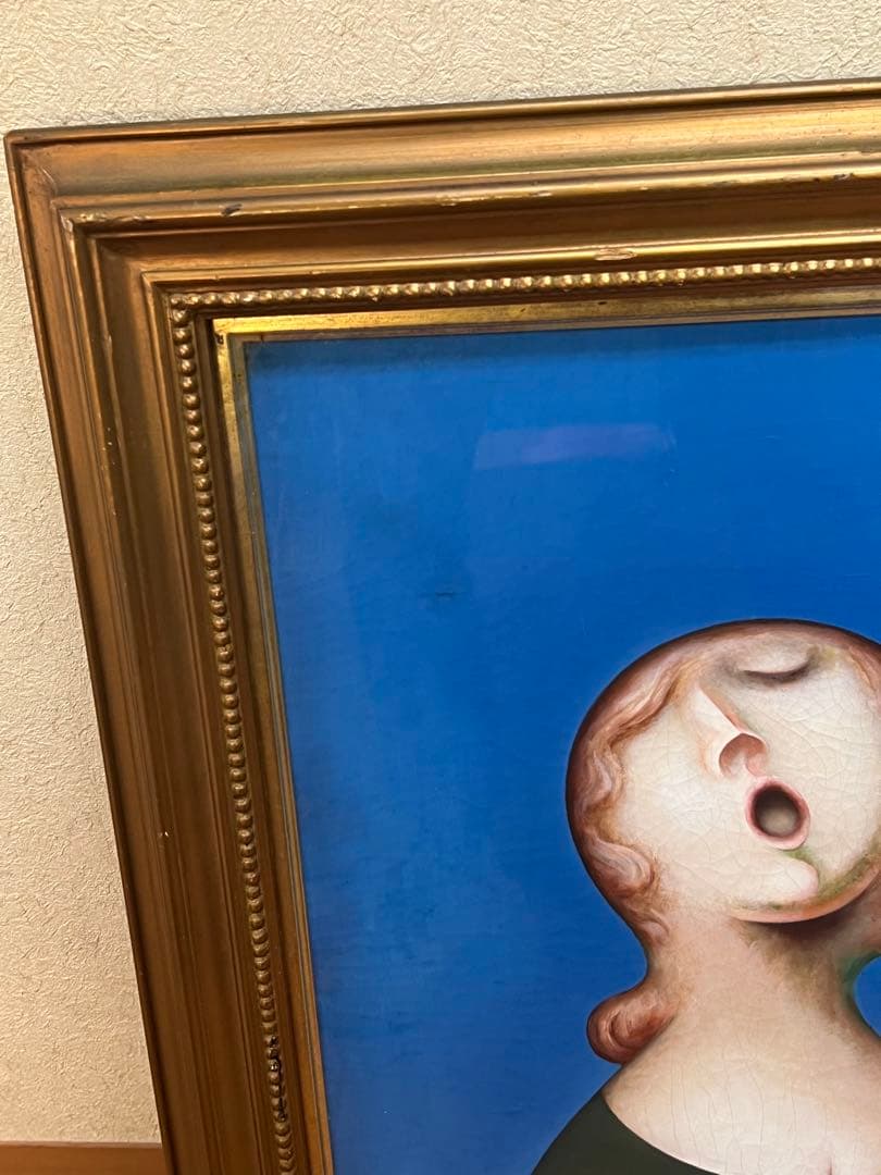 前田舜敏「唄う」油彩 10号