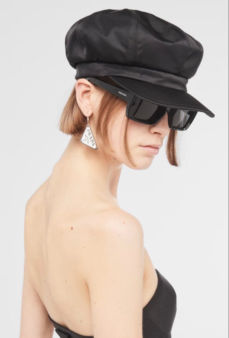 美品【PRADA】プラダ Re-Nylon ハット キャスケット ベレー帽 - メルカリ