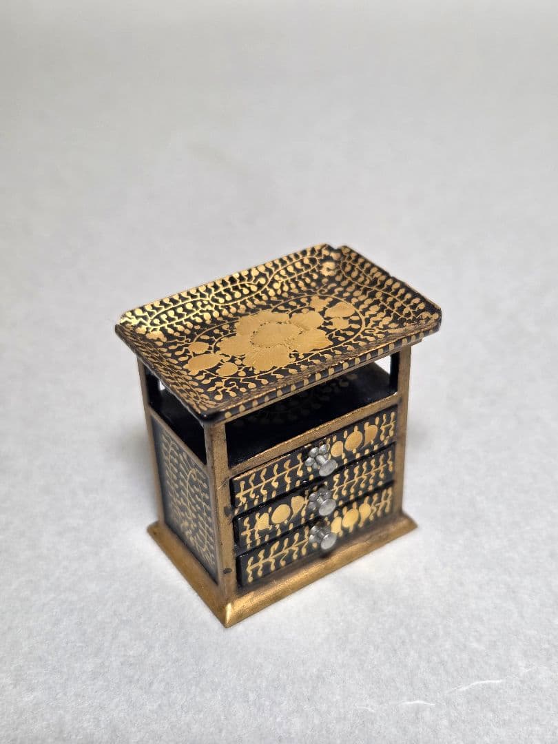 古い小さな小さな雛道具 化粧道具 十三揃