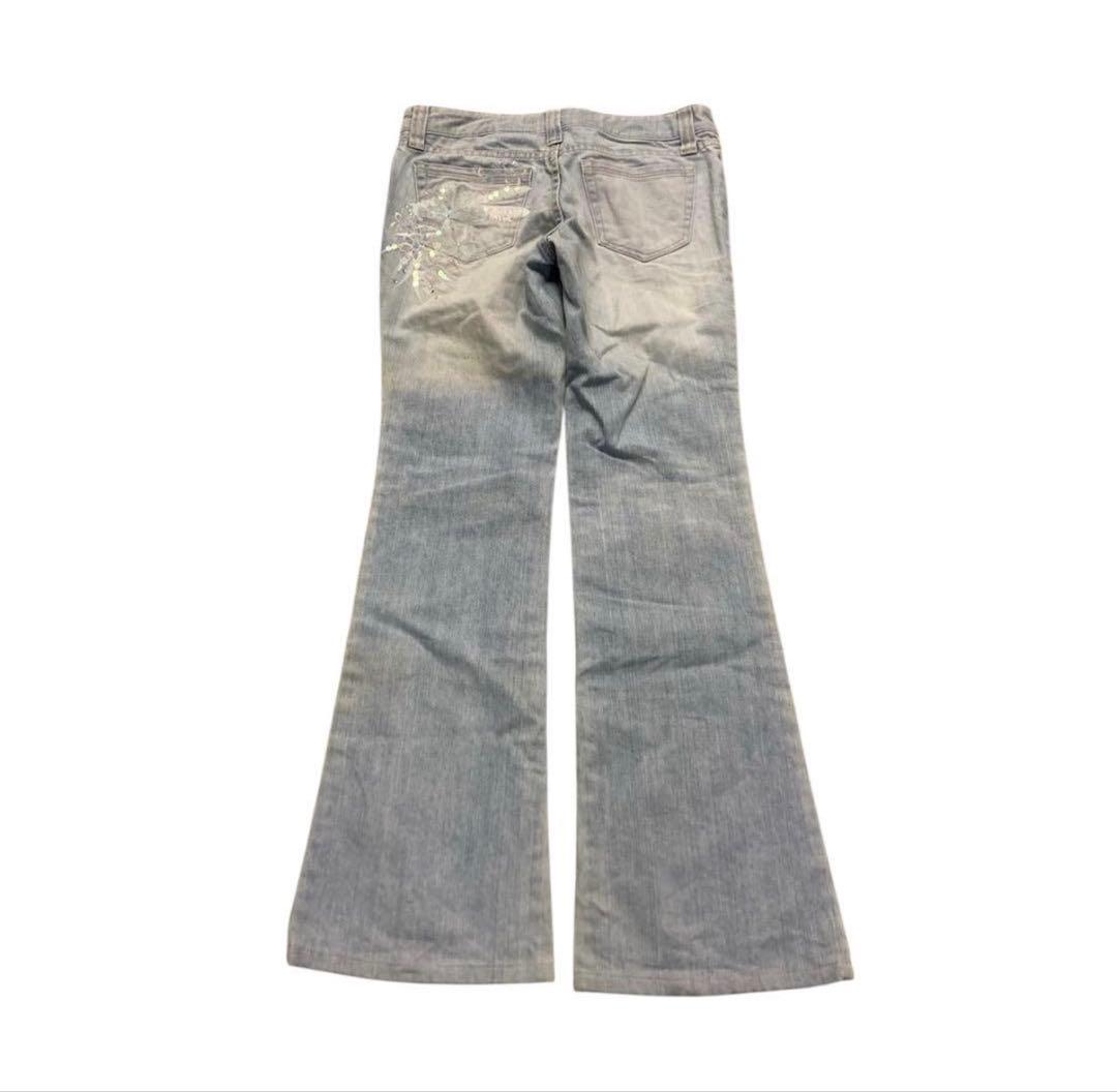 y2k flare denim archive opium フレアデニム - メルカリ
