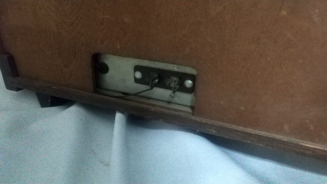 昭和時代/古い木製箱ナショナルスーパー真空管ラジオBX-730/ジャンク