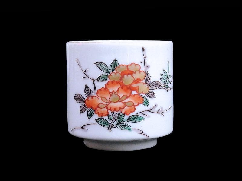 古伊万里 色絵 牡丹の図 猪口 のぞき C099AS-fbub - メルカリ