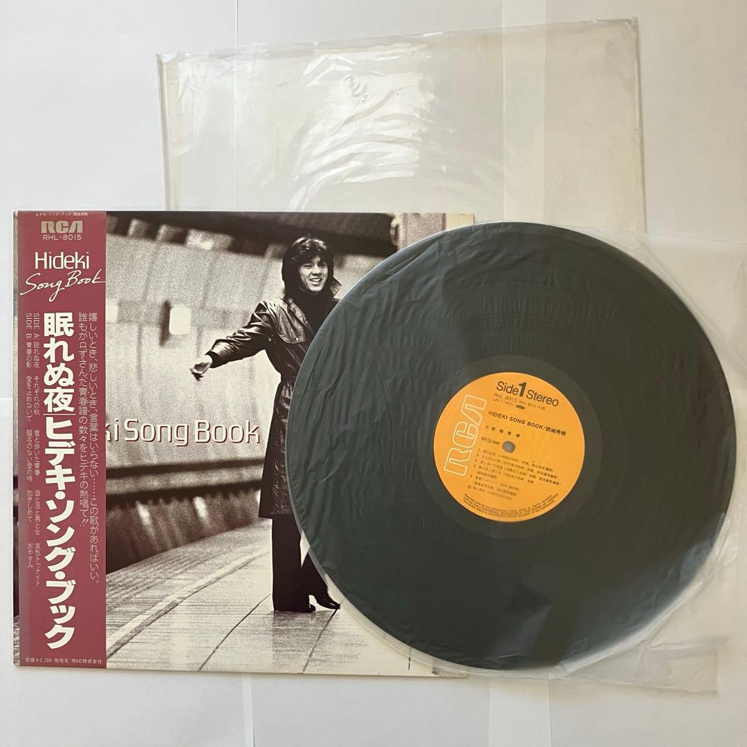 西城秀樹 眠れぬ夜 ビデキ・ソング・ブック LPレコード - メルカリ