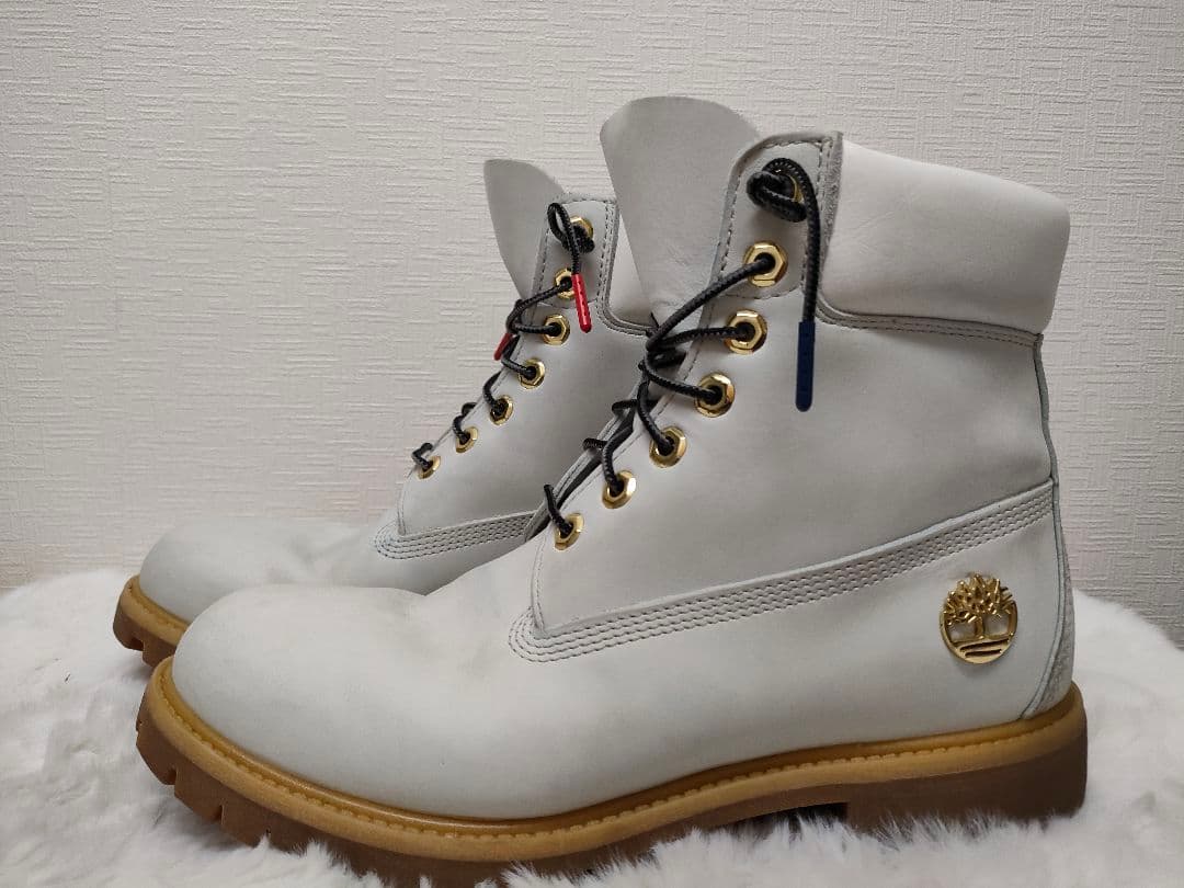 Timberland ティンバーランド プレミアムブーツ ホワイトヌバック 美品