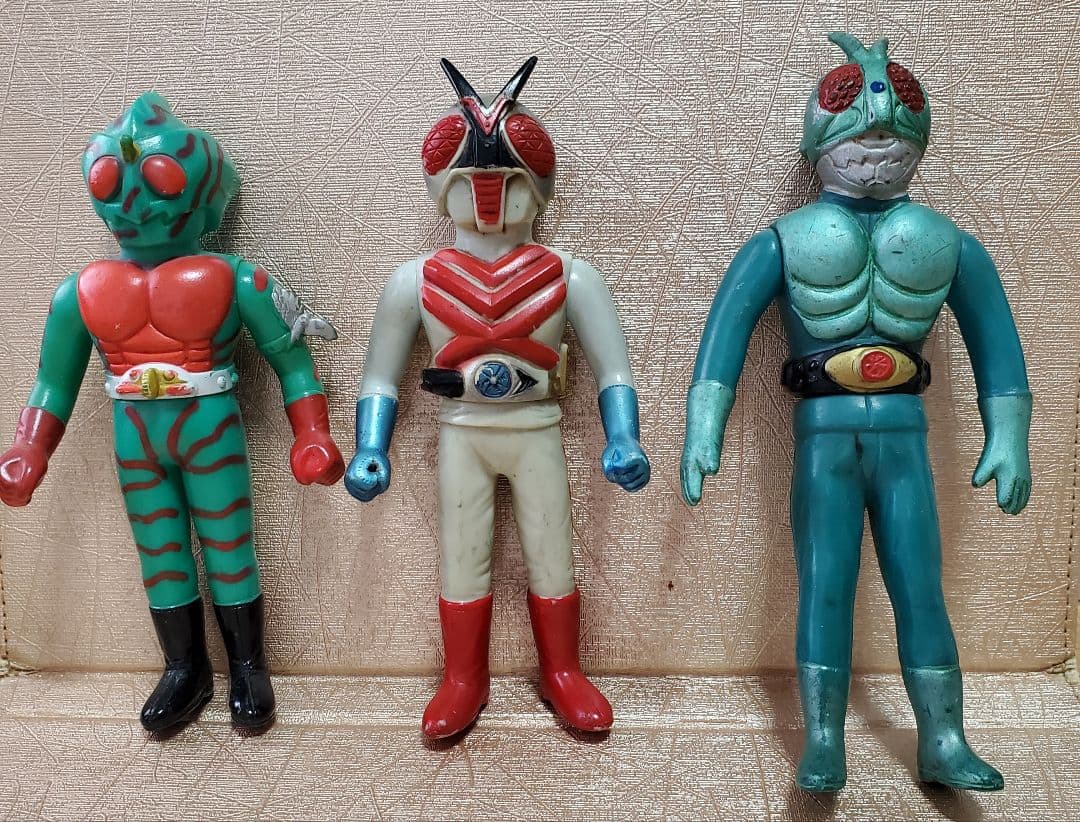 ポピー 無版権 仮面ライダー ミニソフビ 面とれ1号 他 7体セット