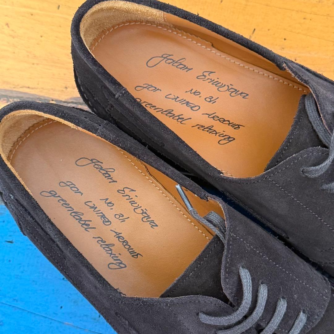 1度使用の極美品【Jalan Sriwijaya】4アイレット スエードモカシン