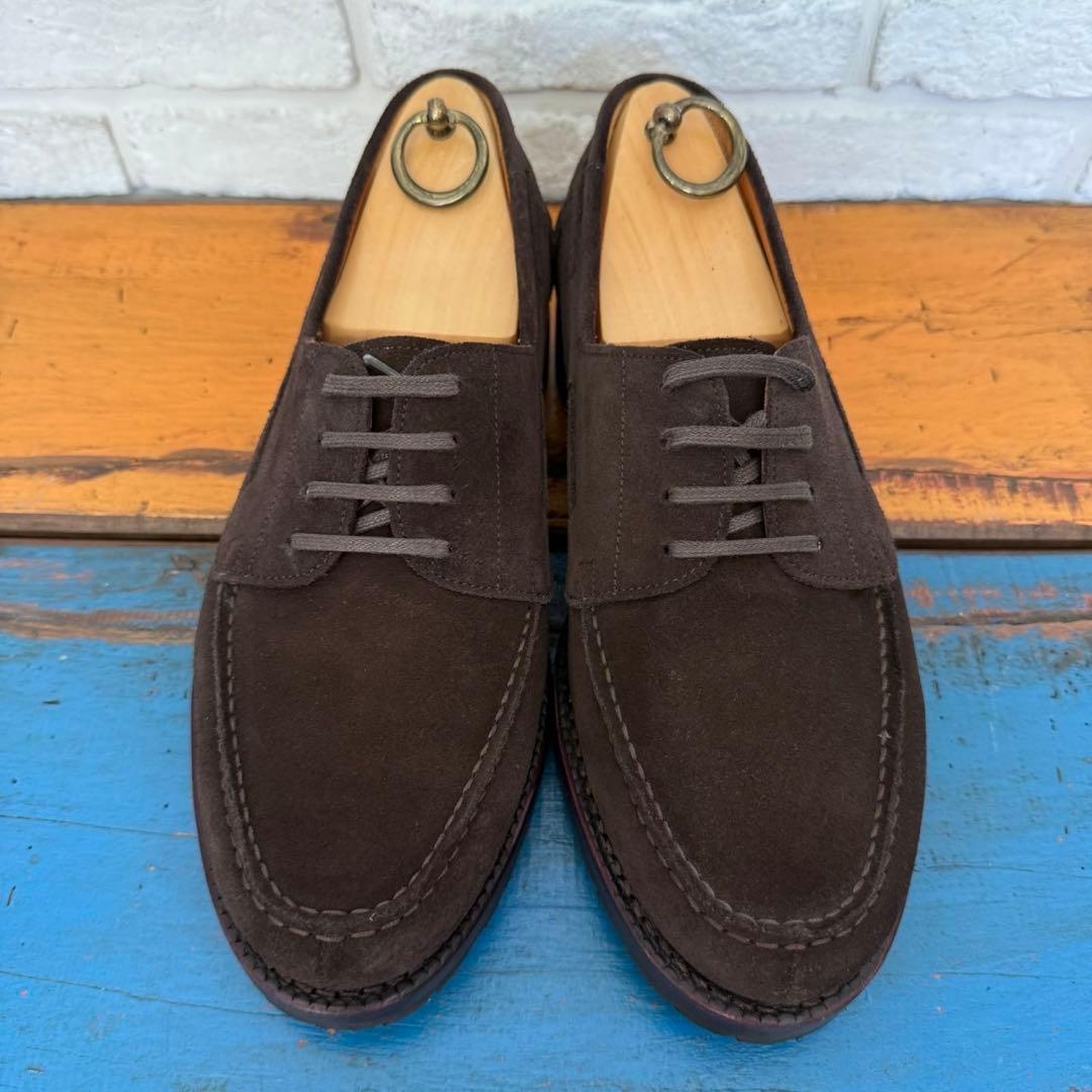 1度使用の極美品【Jalan Sriwijaya】4アイレット スエードモカシン