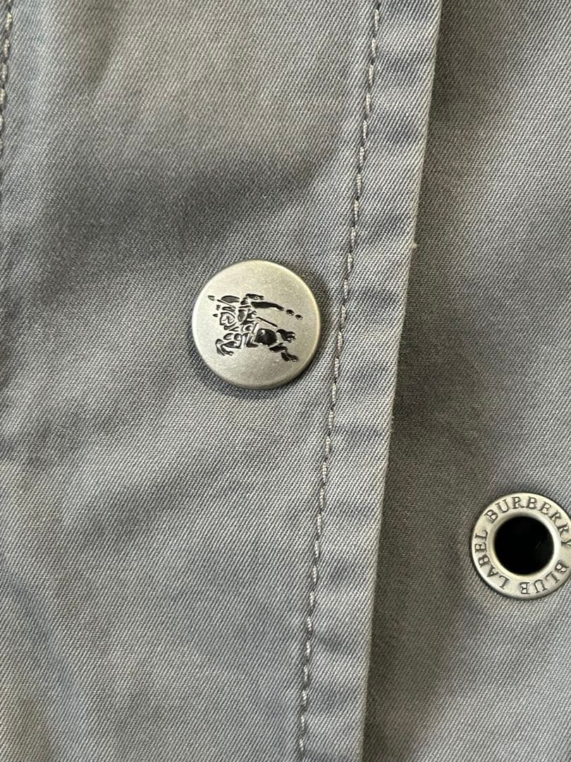 ジェン様専用 BURBERRY BLUE LABELグレー モッズコート - メルカリ