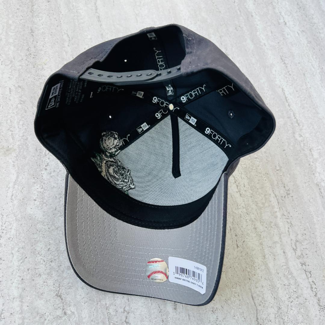 海外限定！ ニューラ デトロイトタイガース Detroit ダークグレー 薔薇