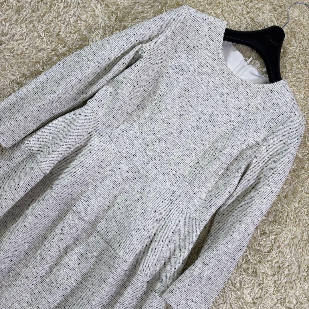 アナイ2024s ツイードジャージーコクーン 膝丈ワンピース 36 - メルカリ