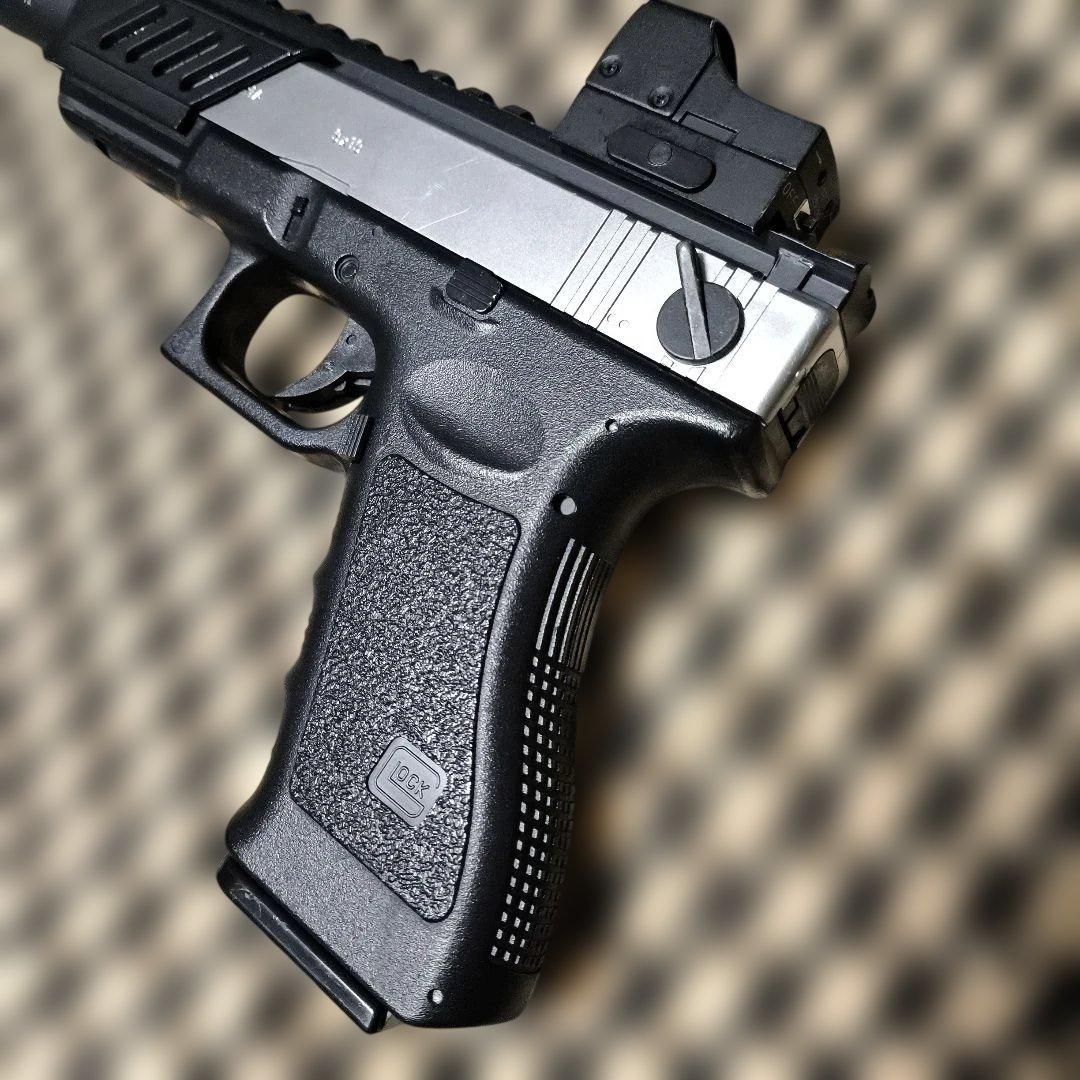 東京マルイ製 グロック18C 電動ハンドガン レール サイレンサー ドット