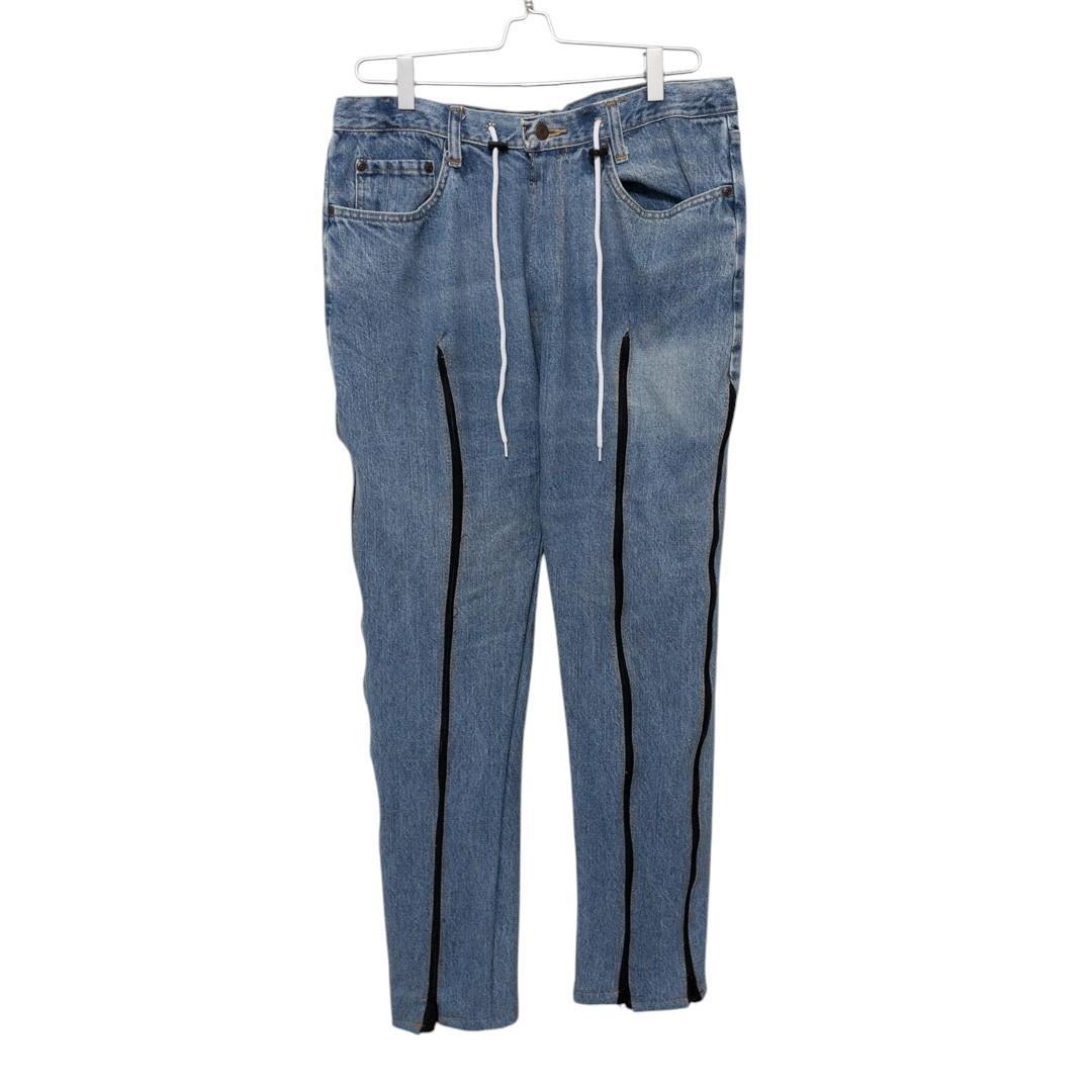 リメイク 4ジップ トラック デニムパンツ C-4576 - メルカリ