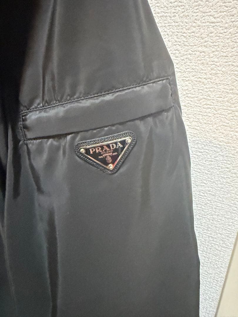 PRADA ブラック ナイロンジャケット サイズ54 トライアングルロゴ