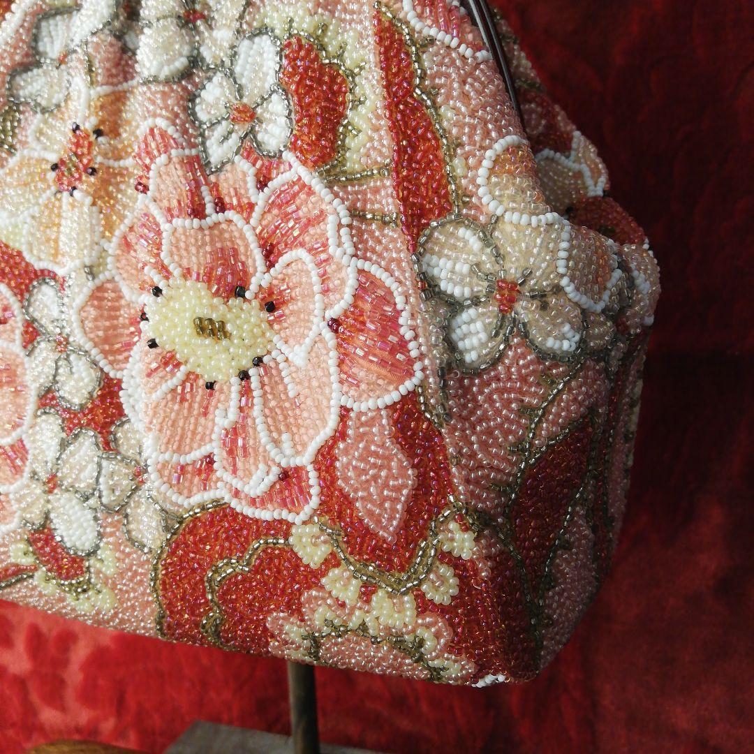 はしもと 花柄 豪華総ビーズ刺繍 ハンドバッグの通販はau PAY