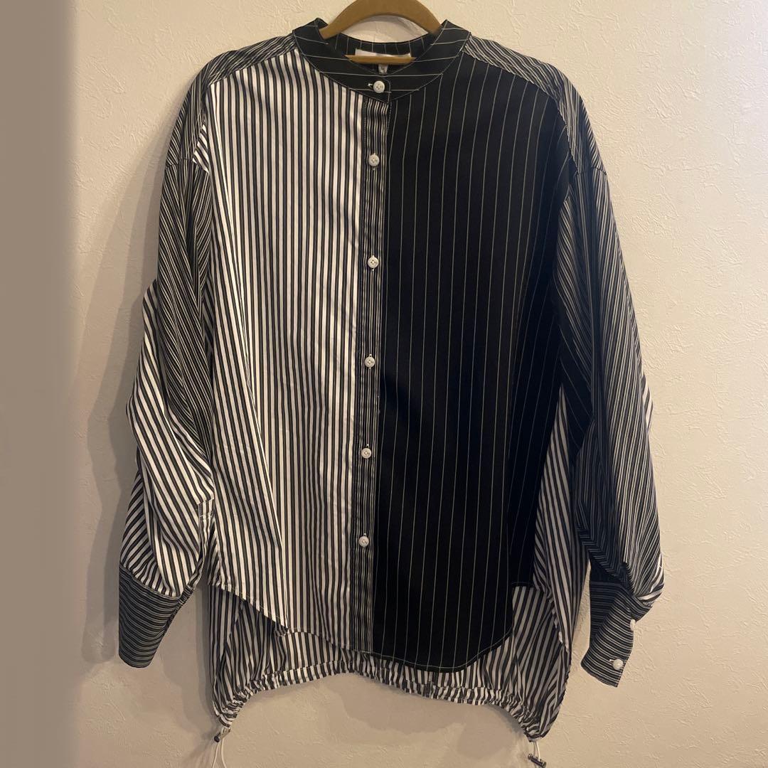 UN3D.アンスリード TRIANGLE TUCK ストライプ柄シャツ 36 - メルカリ