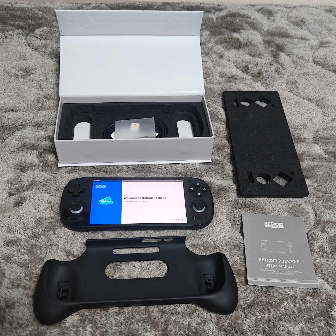 RETROID pocket 5 レトロイドポケット 5 グリップセット Retroid Pocket 5 & G2用グリップ | 2-in-1 リバーシブルスクリーン