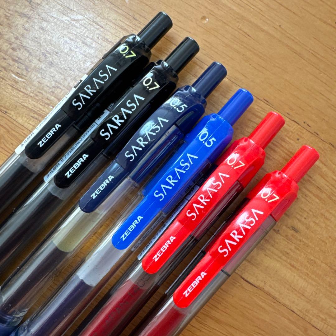 廃盤 ゼブラ SARASA サラサ 旧型 ボールペン 6本セット ペン回し