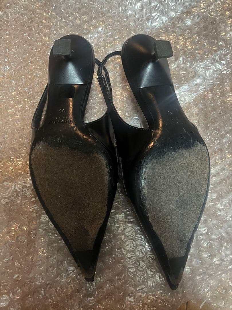 miu miu ミュウミュウ スリングバック パンプス ミュール - メルカリ