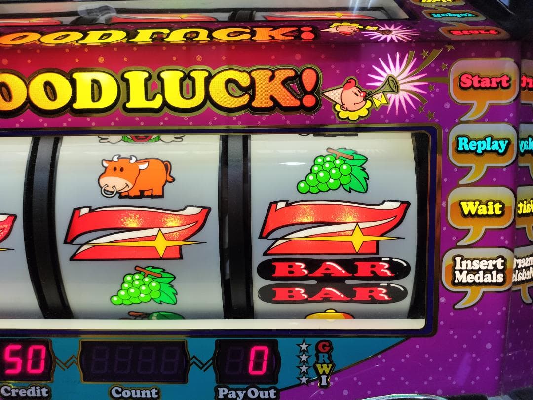 パチスロ実機】北電子☆『初代』ミラクルジャグラー【コイン不要機付