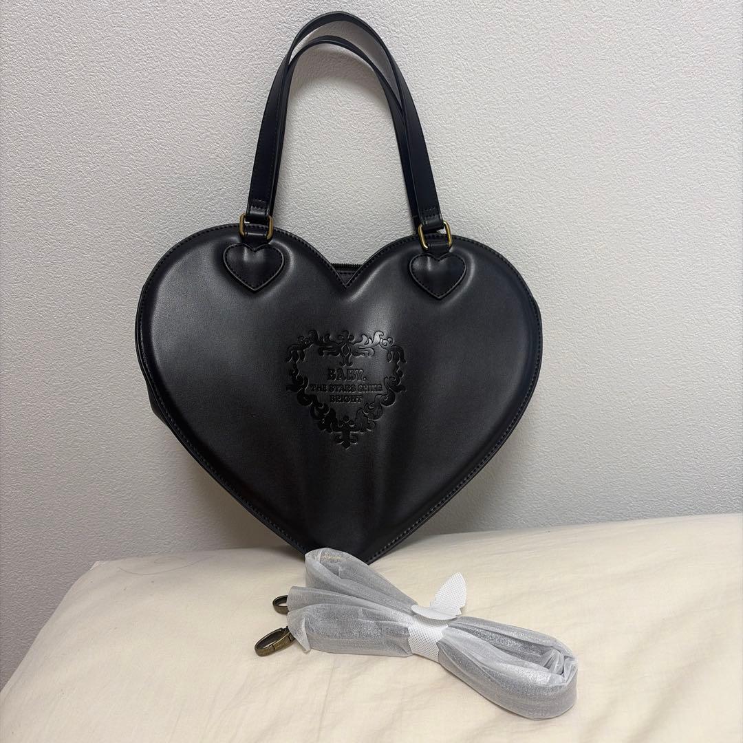 ベイビーザスターズシャインブライト ハートバッグ ショルダー紐つき