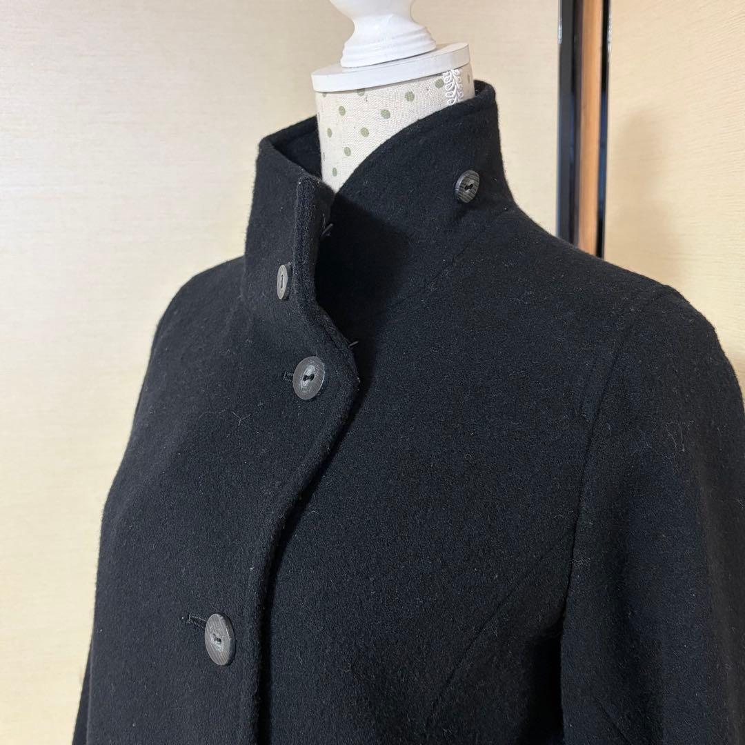 ANTIPAST アンティパスト ウールコート 黒 日本製 スタンドカラー
