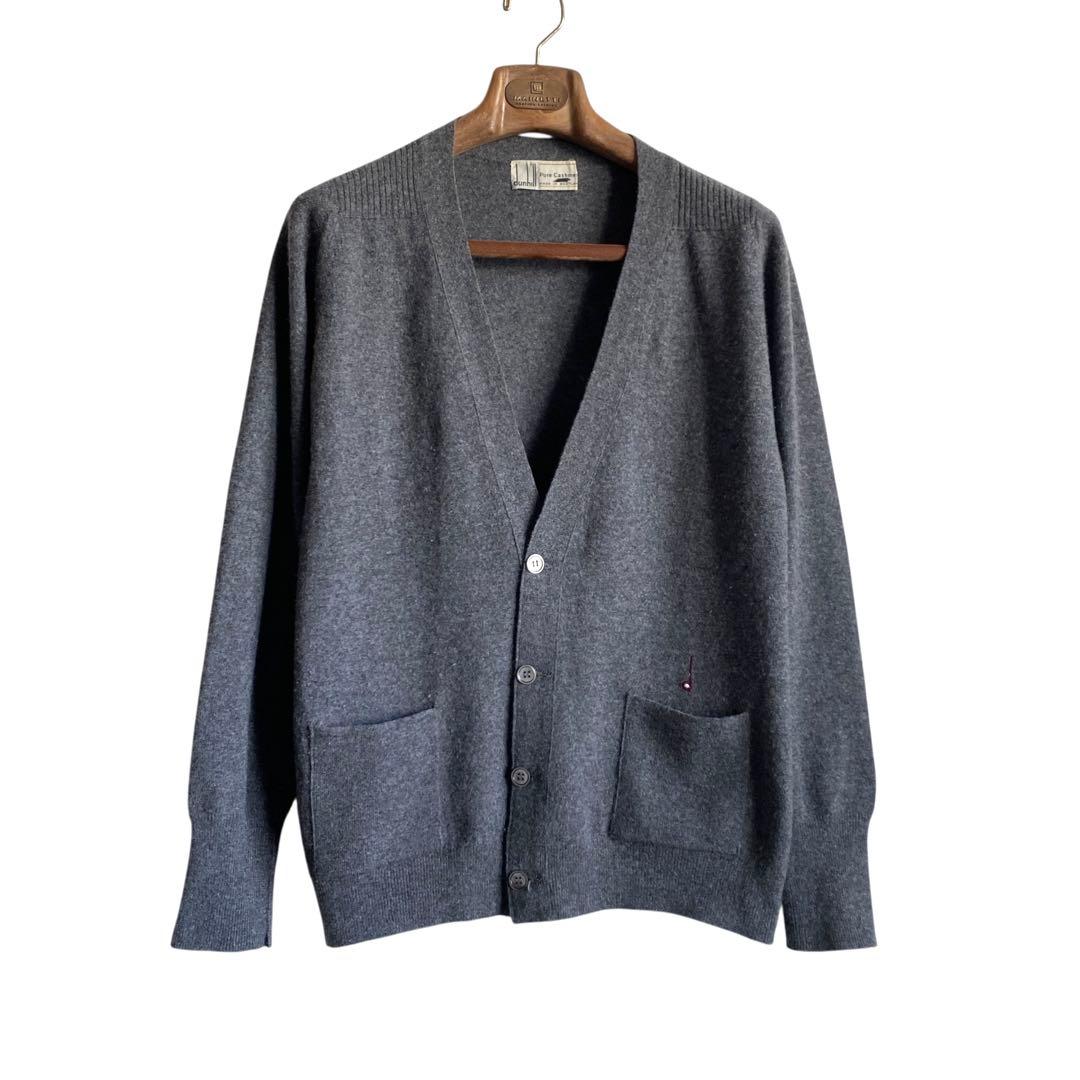 70s80s dunhill スコットランド製 カシミヤニットカーディガン 40 70s80s Dunhill スコットランド製 カシミヤニットカーディガン 42