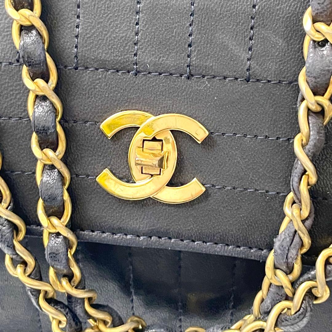 らら様専用シャネル マドモワゼル ラムスキン ターンロック チェーン