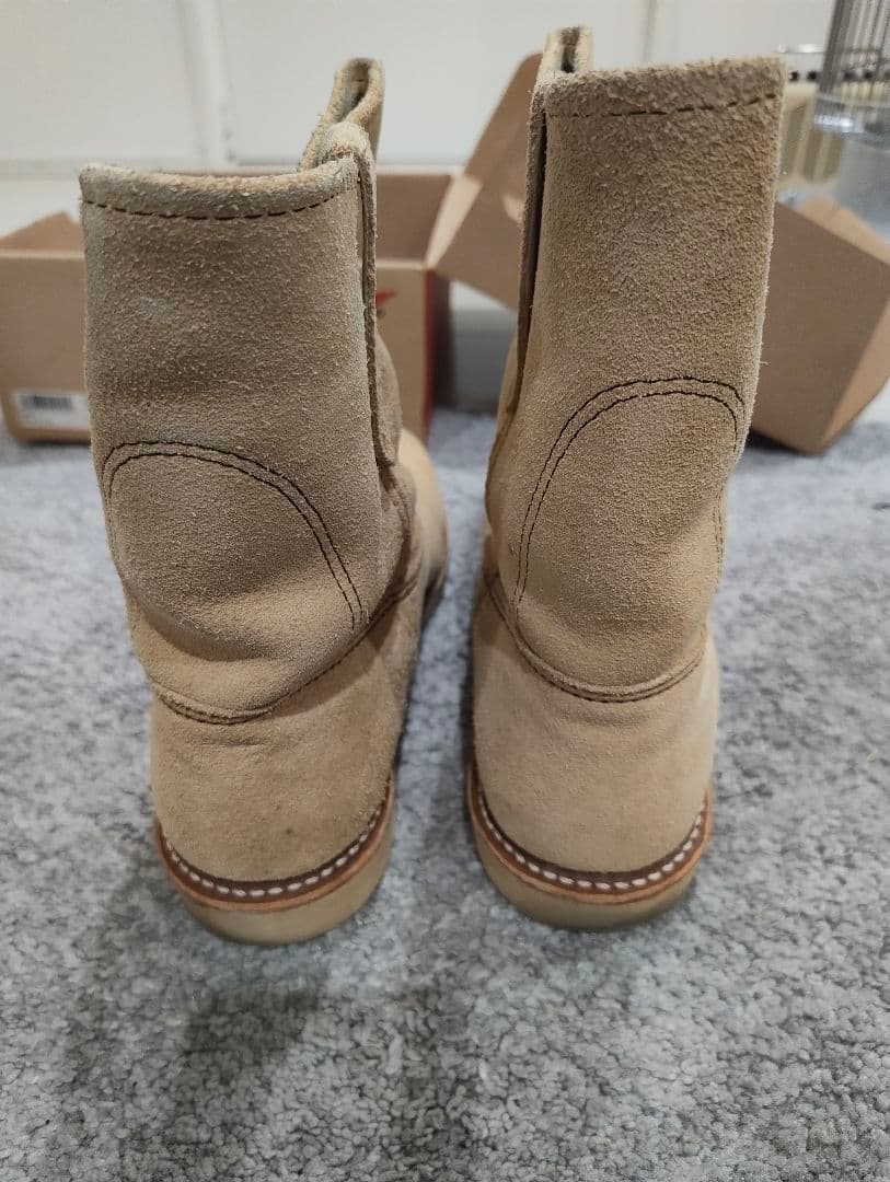 RED WING 8168 26.5cn ペコスブーツ ベージュスエード