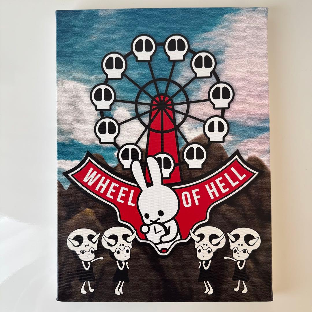 CUNE キューン「WHEEL OF HELL」キャンバスパネル　うさぎ