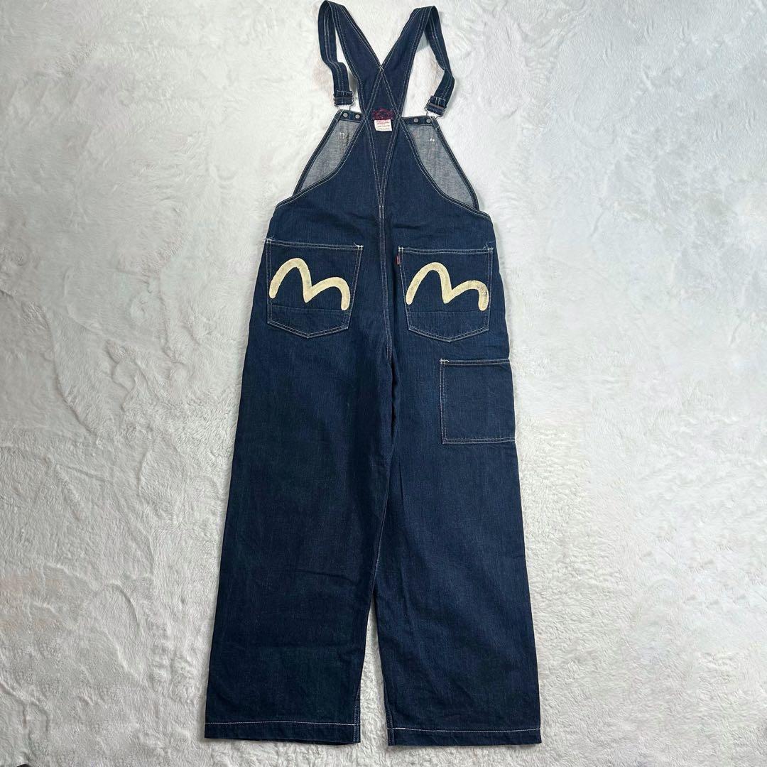 美品 EVISU エヴィス オーバーオール サロペット 32（L） デニム
