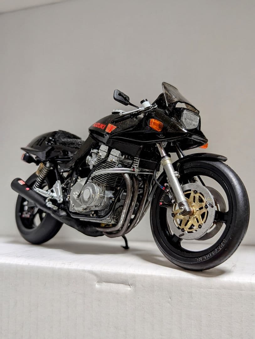 タミヤ1/12 スズキGSX1100Sカタナ 改 完成品 - メルカリ
