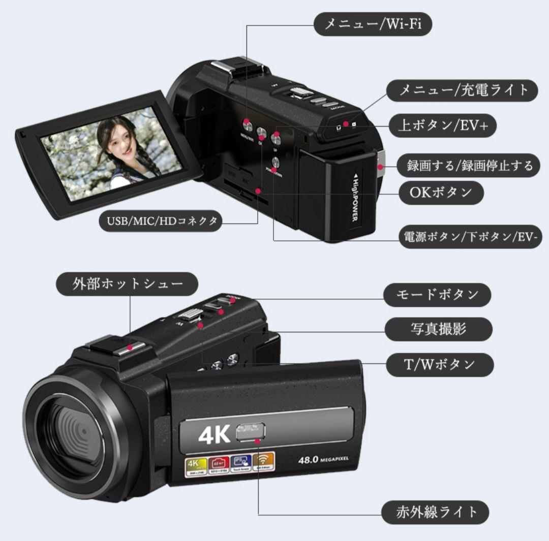 タッチパネル式 デジタルビデオカメラ HDV-254KM