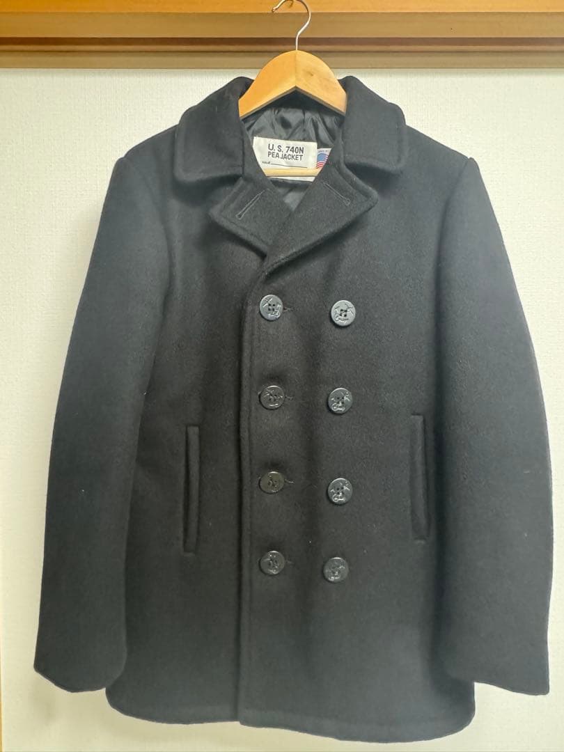 Schott NYC U.S. 740N Pea Jacket サイズ20 Schott N.Y.C（ショット） ビンテージ 米国製 MADE IN USA Schott 10釦
