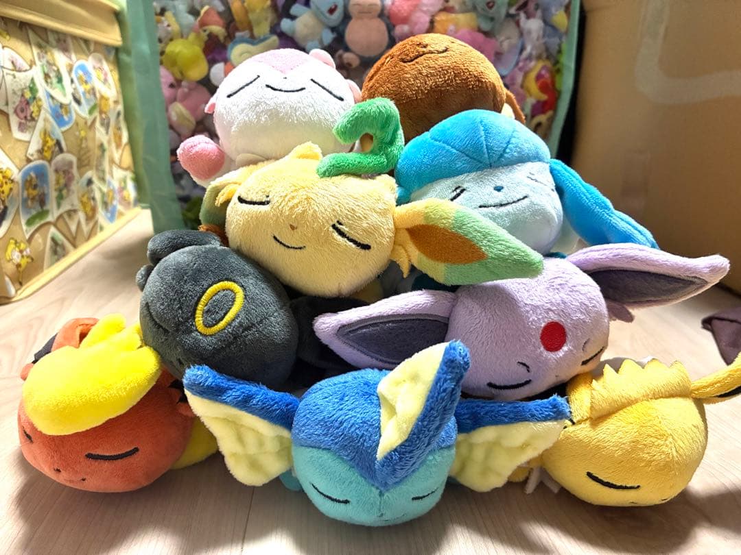 ポケモン ブイズ くったりぬいぐるみ おやすみver. 新着