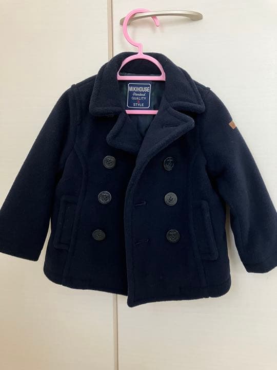 ミキハウス Pコート ネイビー 90センチ - メルカリ