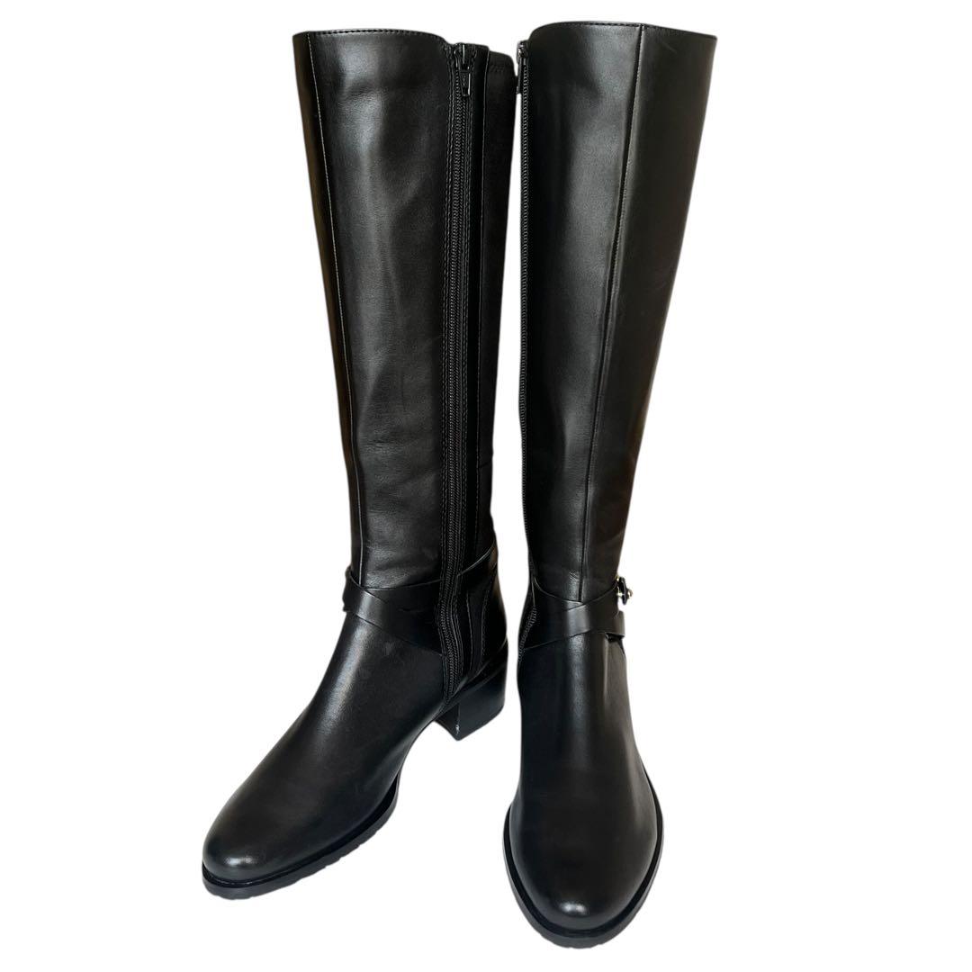 極美品 あしながおじさん 24 レザー ホースビット サイドジップ ロング