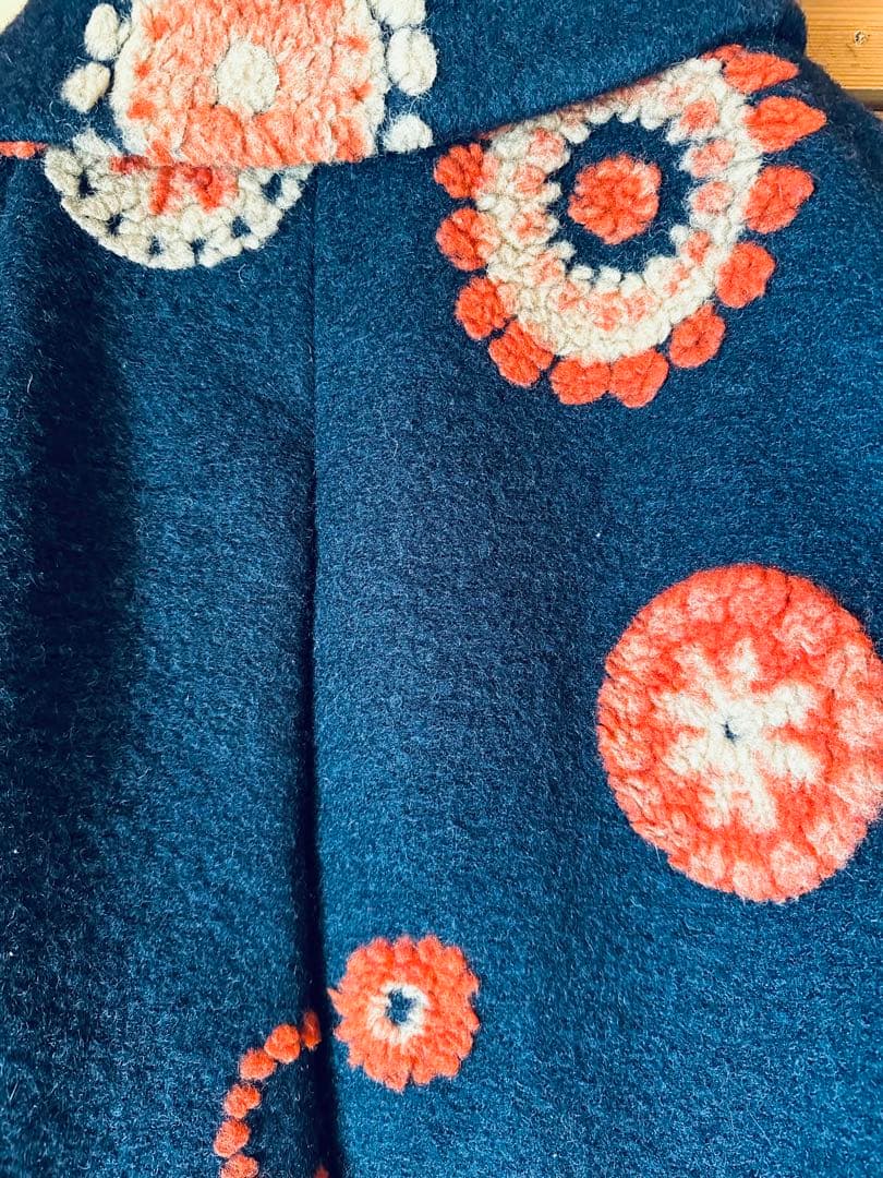 AS KNOW AS olaca 花刺繍コート力強く咲く花々の刺繍OP | AS KNOW AS