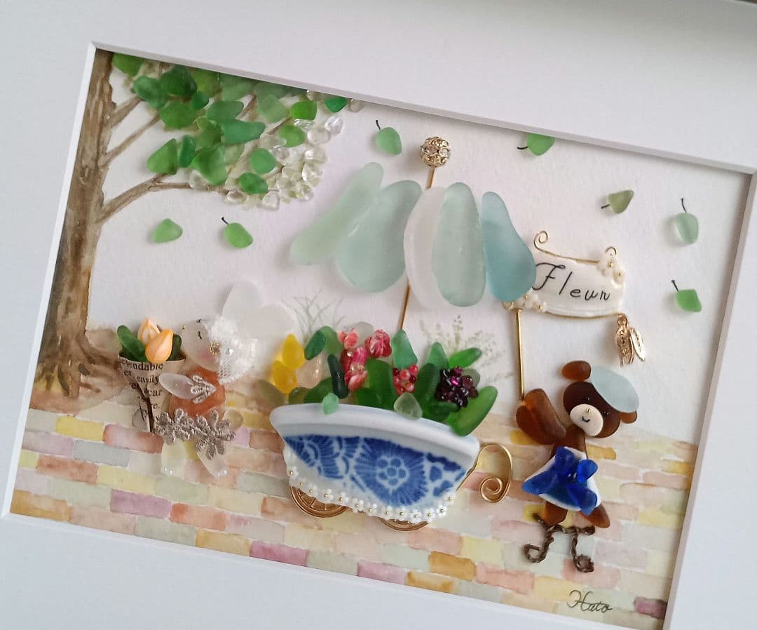 シーグラスアート ぷうこ様 ご確認用 4点