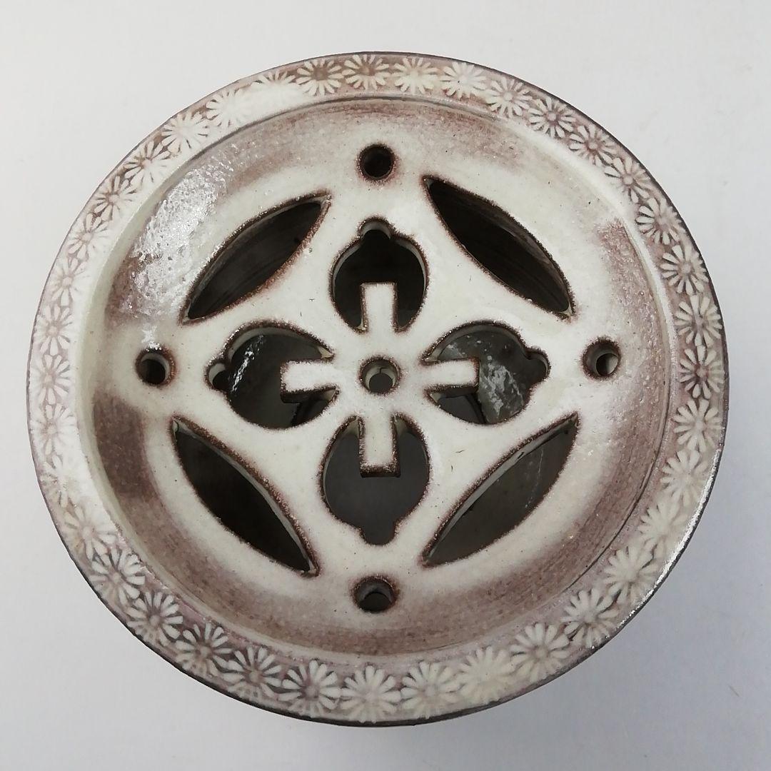 T754 蓋置 『紫三島砂金袋』『森里陶楽 造』 共箱 茶道具 - メルカリ