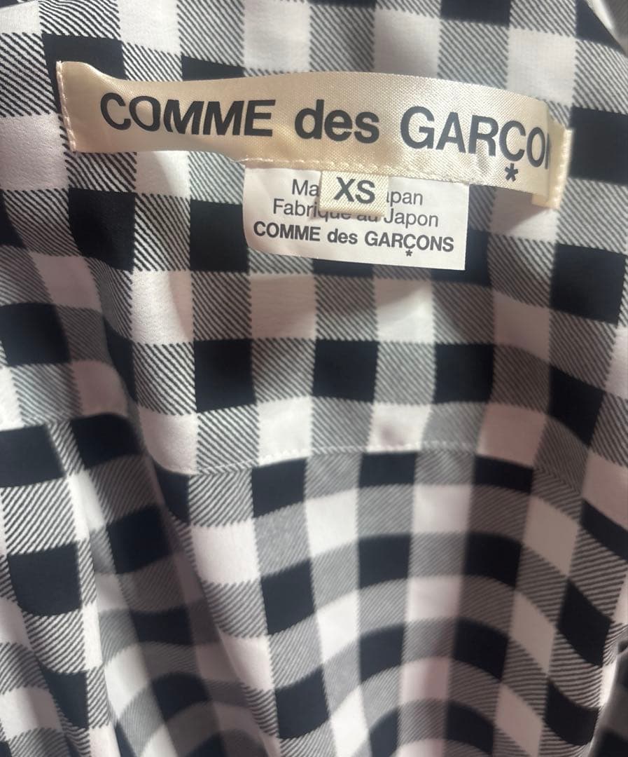 AD2025 完売商品 コムデギャルソン ドッキングギンガムシャツ - メルカリ