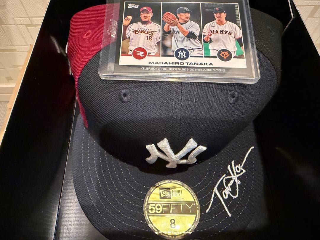 田中将大 日米通算200勝 記念 ニューエラ 3球団 59FIFTY キャップ