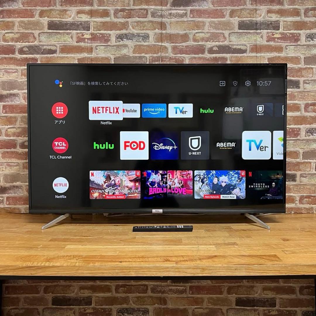 TCL 50V型 4K 液晶テレビ スマートテレビ 50P618 - メルカリ