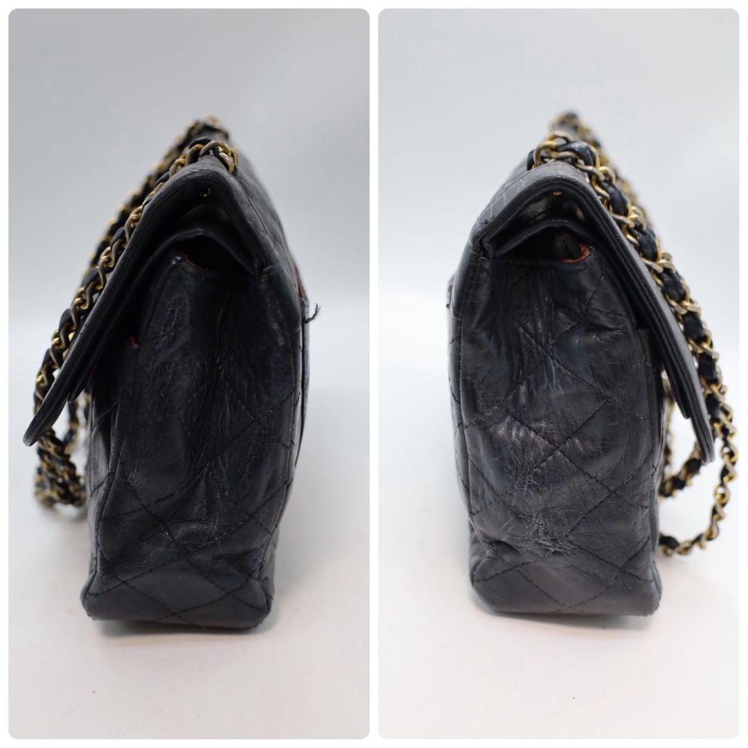 美品】 シャネル パリ限定 ダブルフラップ チェーンショルダーバッグ