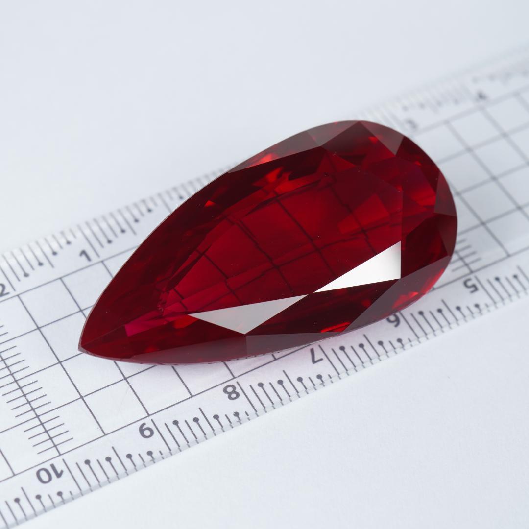 91.96ct ピジョンブラッドカラー 合成ルビー