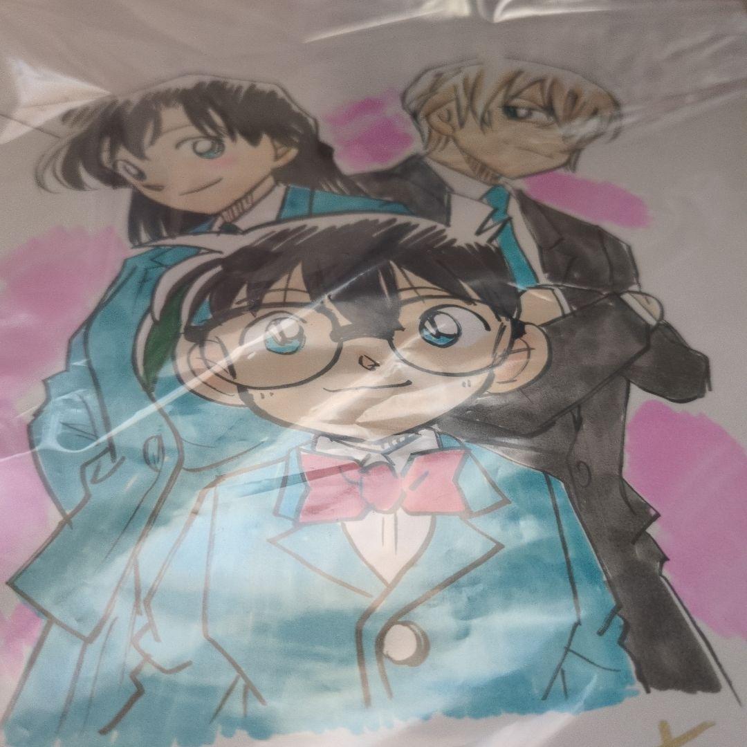 休日セール 名探偵コナン 青山剛昌 直筆サインイラスト肉筆 フィギュア