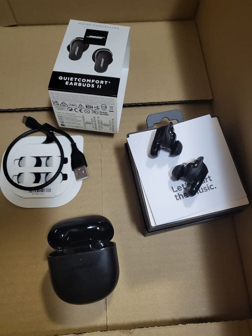 Bose QuietComfort Earbuds II（ブラック） 中古品です Bose QuietComfort Earbuds II Wireless Bluetooth Active Noise