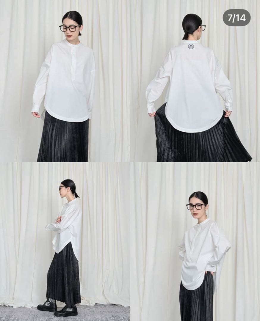 今季秋冬トーマスマグパイのホワイト 長袖 シャツ 専用です‼️今季秋冬物トーマスマグパイのビックカラーシャツホワイト