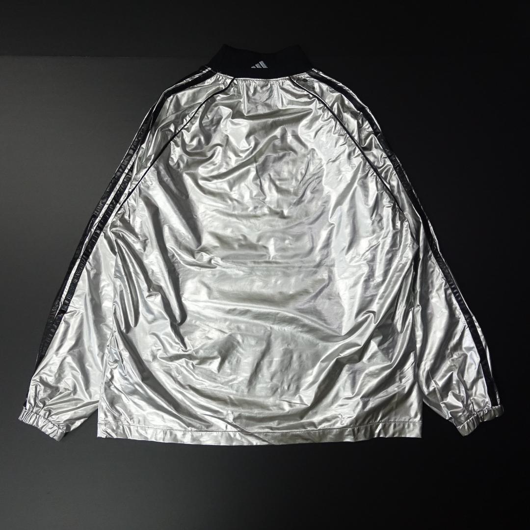 adidas アディダス ナイロンセットアップ スーツ シルバー Y3K - メルカリ